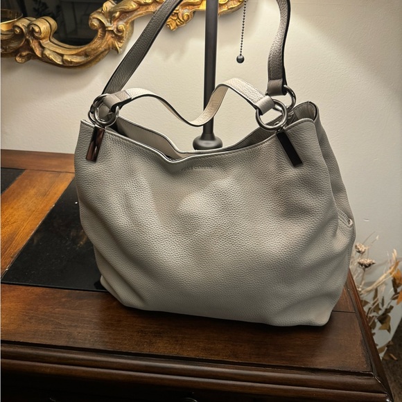 Used Vince Camuto pretty Soft Women's Large Neutral Silver Cloud Shoulder Bag - Picture 11 of 11